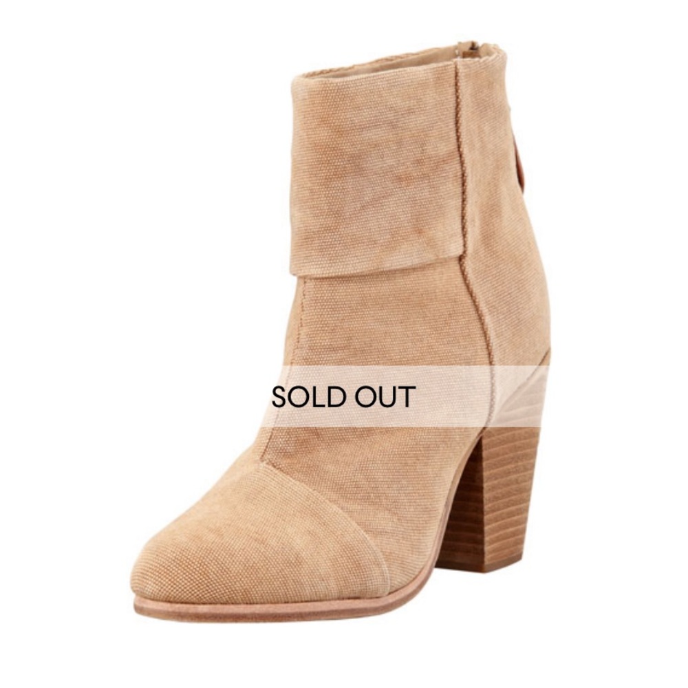 Rag Bone Classic Newbury Canvas Boot Taupe